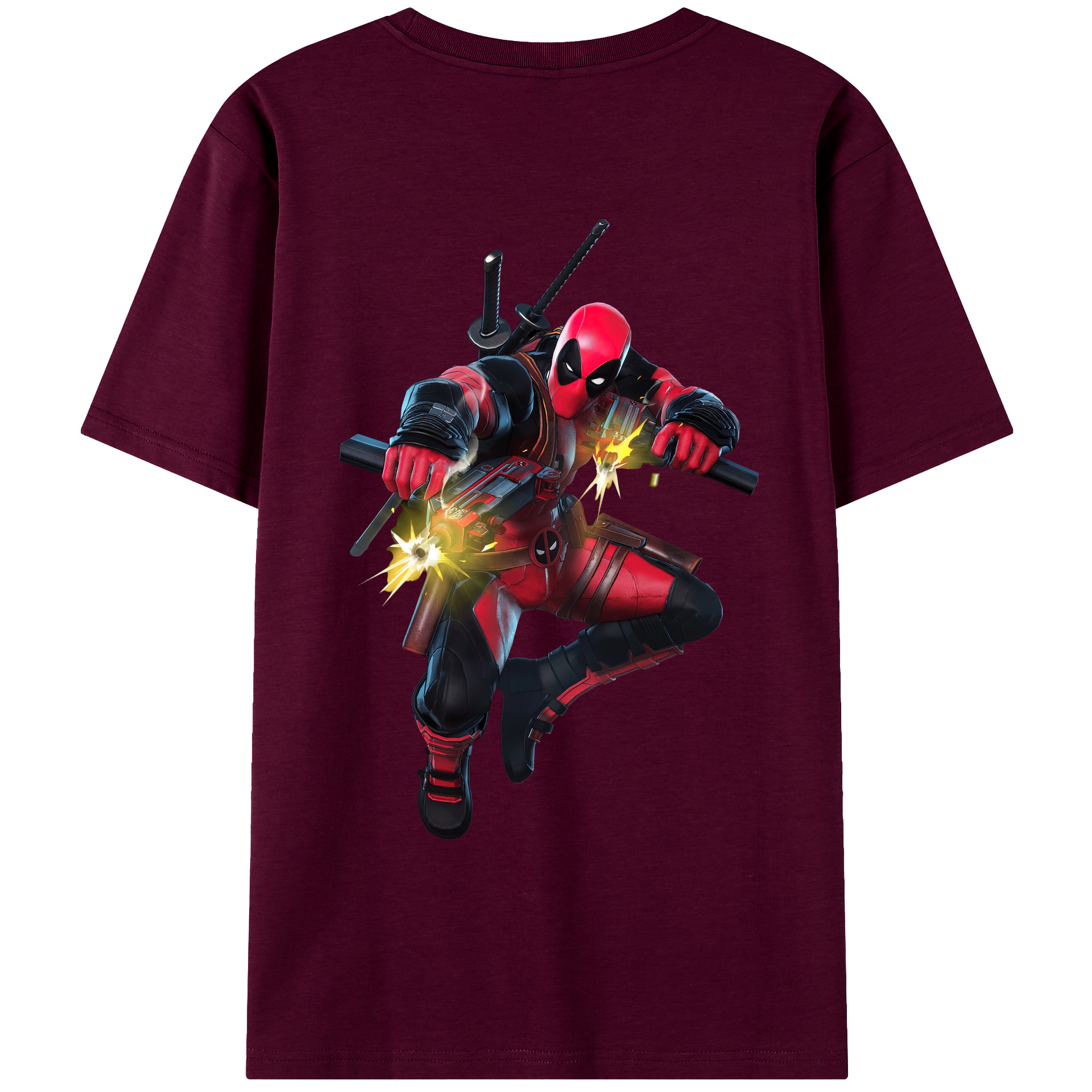 （画像用） Deadpool デッドプール レディース半袖Tシャツ(バックプリント)